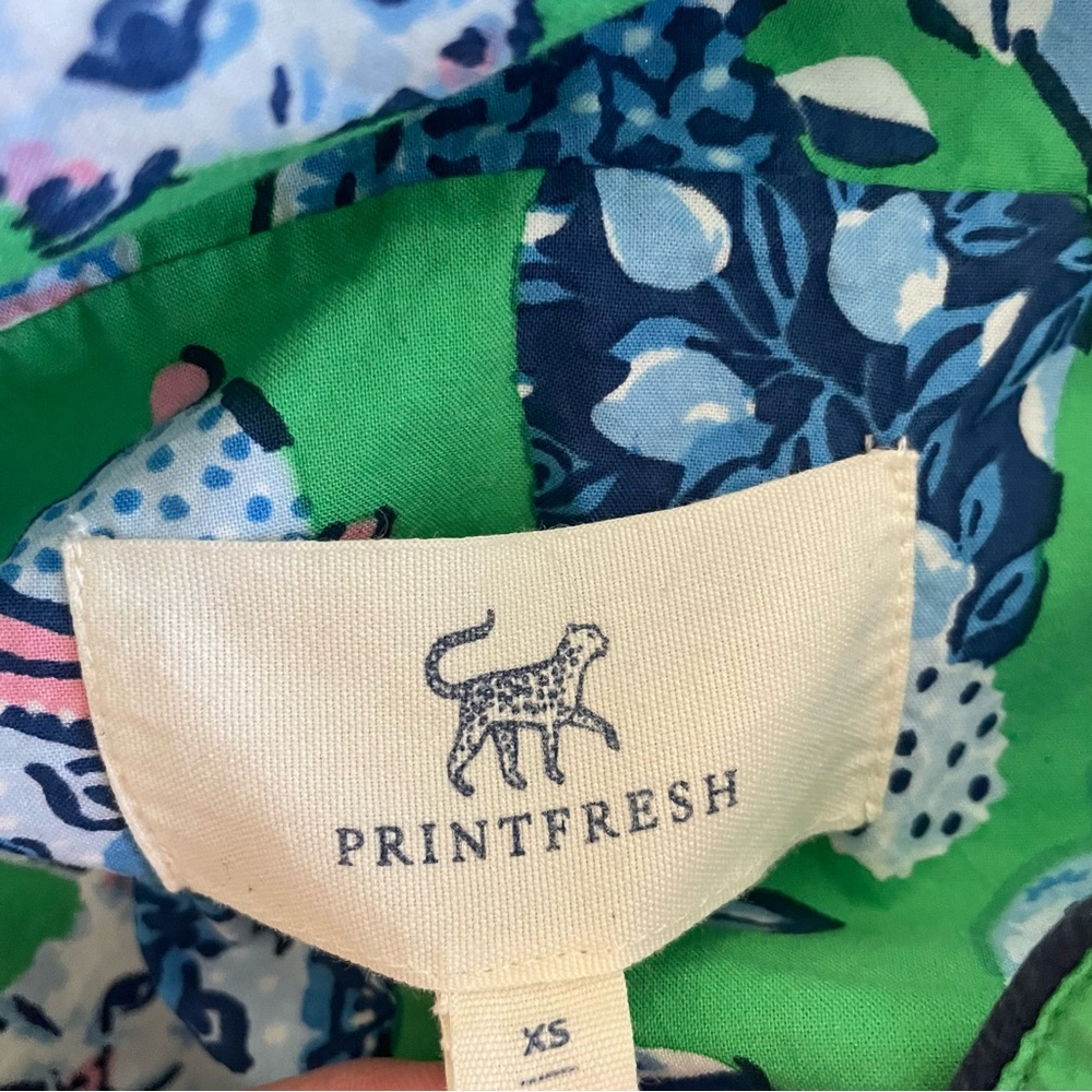 Printfresh Fancy Cat Long Sleeve Pajama Top in Size XS - Picture 6 of 8